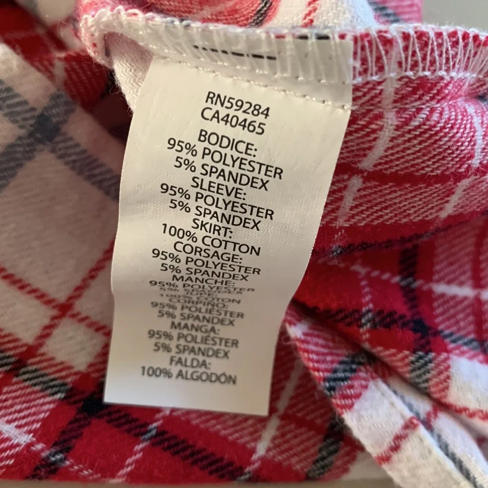 Children’s Place Ridded Top Flannel Dress - Picture 6 of 6